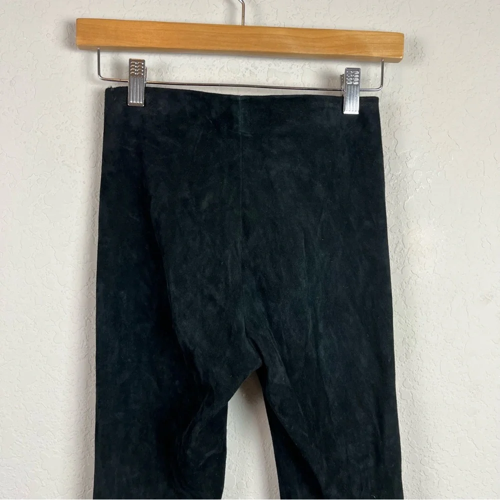 Vince Suede Lamb Leather Leggings Straight Leg Pants